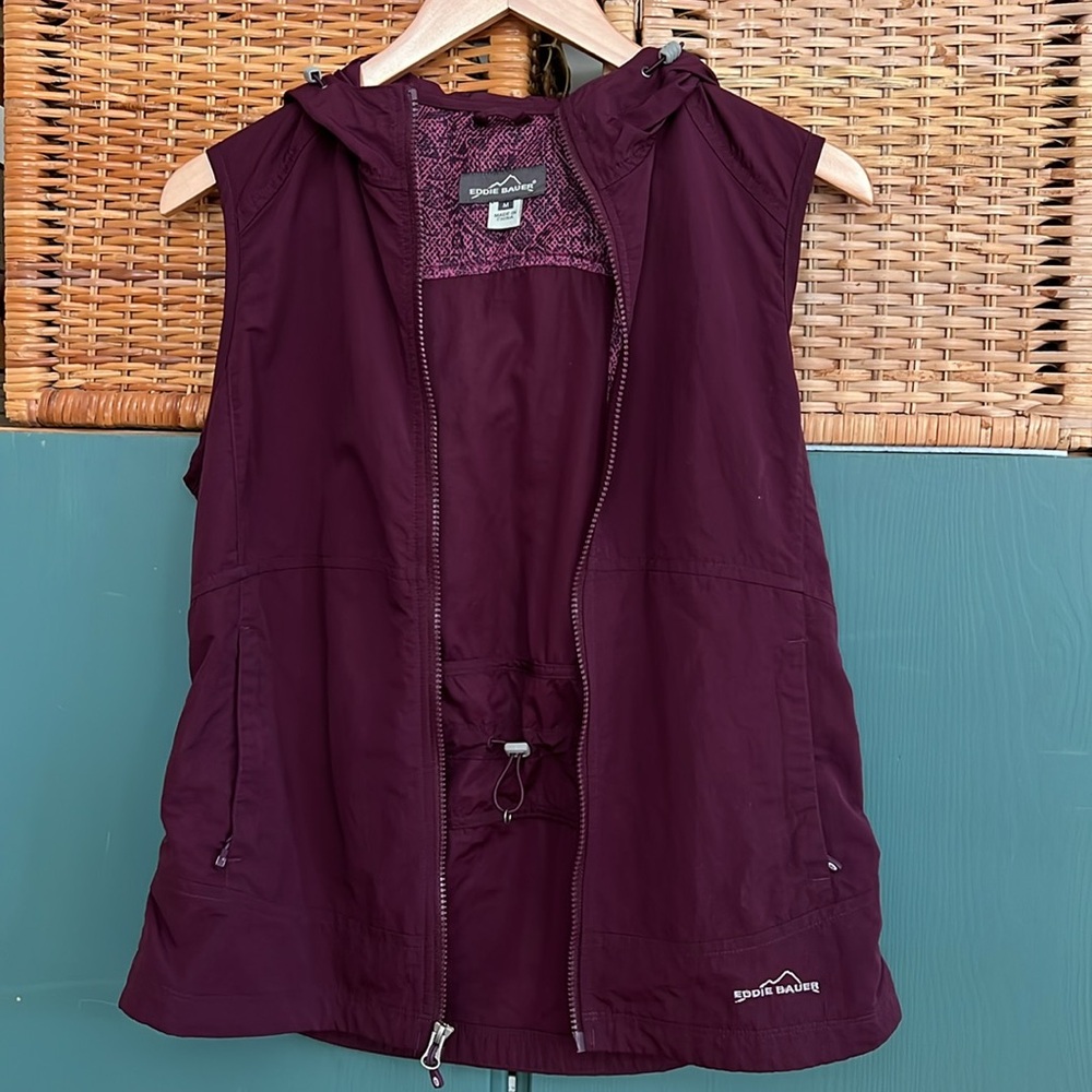 Eddie Bauer Purple Hooded Vest